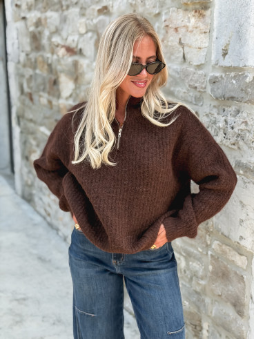 Pull Caleyna - Chocolat
