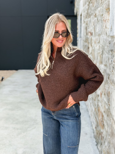 Pull Caleyna - Chocolat