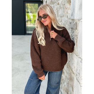 Pull Caleyna - Chocolat