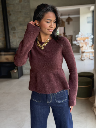 Pull Manelise - Chocolat