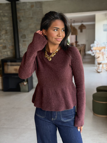Pull Manelise - Chocolat