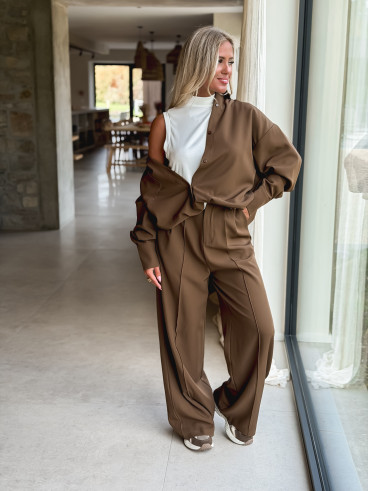 Pantalon Tania - Chocolat