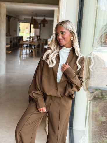 Pantalon Tania - Chocolat