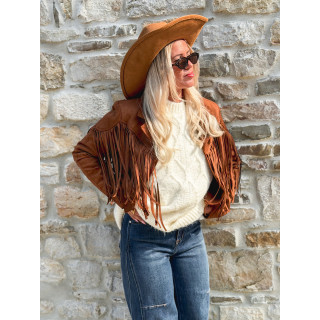 Veste en suédine Nymeria - Camel