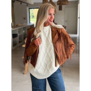 Veste en suédine Nymeria - Camel