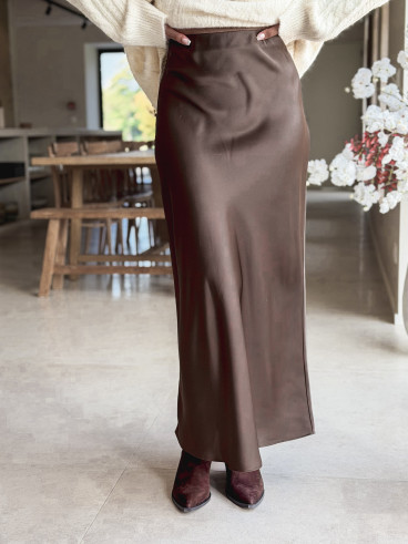 Jupe longue Vaïana - Moka