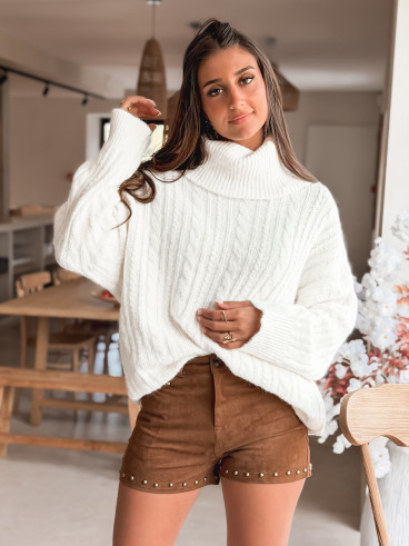 Pull long Thiora - Ecru