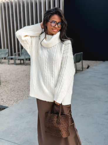 Pull long Thiora - Ecru