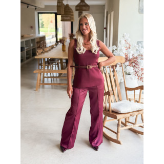 Pantalon Avelina - Bordeaux