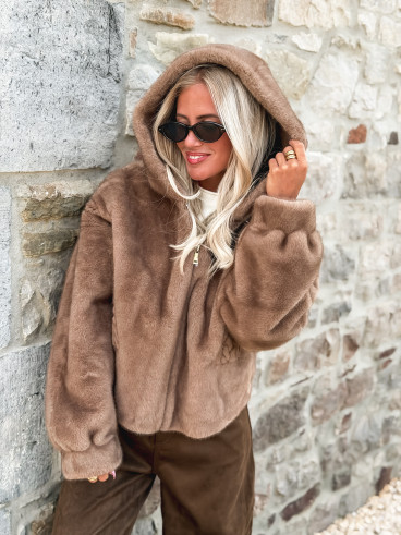 Veste Suède - Camel
