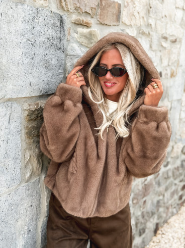 Veste Suède - Camel