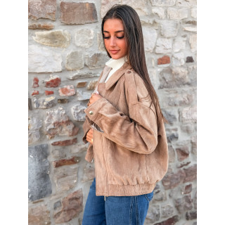 Veste en suédine Leilani - Beige
