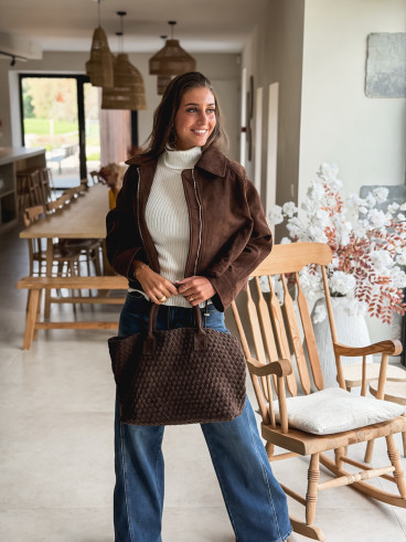 Sac à main Aélia - Chocolat