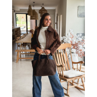 Sac à main Aélia - Chocolat
