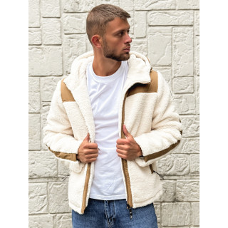 Veste teddy Yanis - Ecru/Taupe