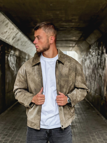Veste en simili cuir Éloan - Chocolat