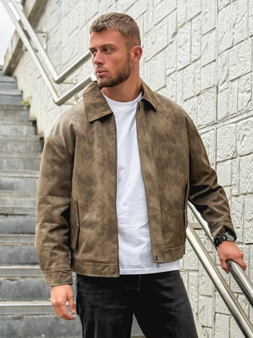 Veste en simili cuir Éloan - Chocolat