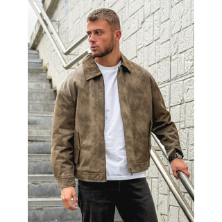 Veste en simili cuir Éloan - Chocolat