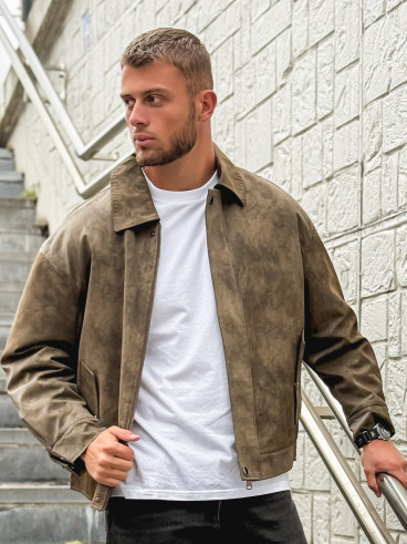 Veste en simili cuir Éloan - Chocolat