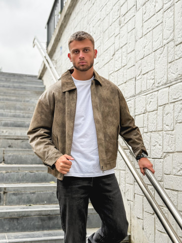 Veste en simili cuir Éloan - Chocolat