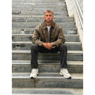 Veste en simili cuir Éloan - Chocolat
