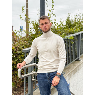 Pull col roulé Gaspard - Beige