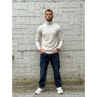 Pull col roulé Gaspard - Beige
