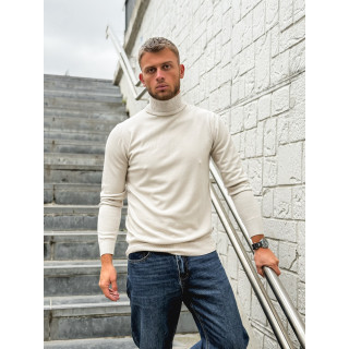 Pull col roulé Gaspard - Beige