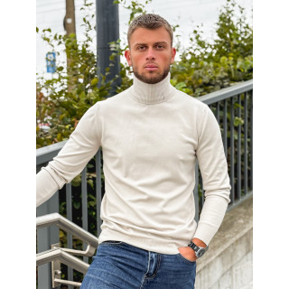 Pull col roulé Gaspard - Beige