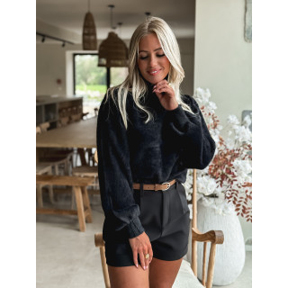 Pull col roulé Eliana - Noir