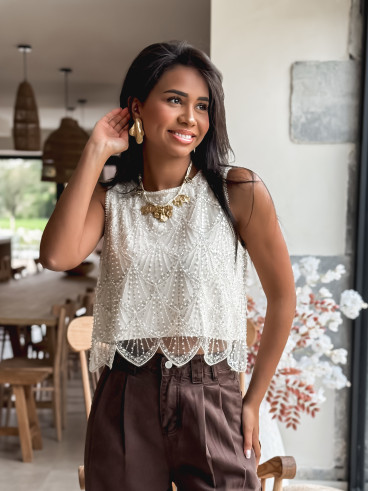 Blouse Niobé - Ecru