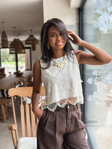 Blouse Niobé - Ecru