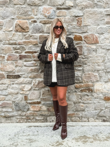 Manteau Abigael - Chocolat