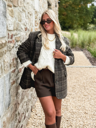 Manteau Abigael - Chocolat