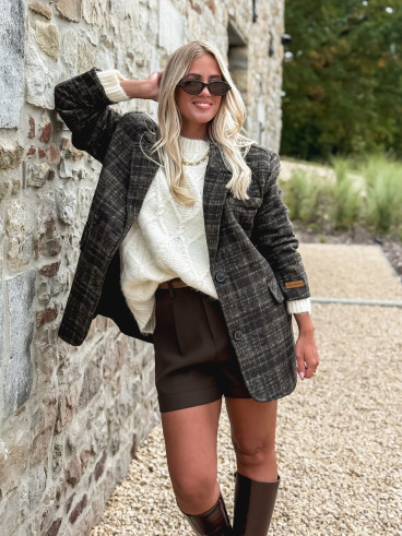Manteau Abigael - Chocolat