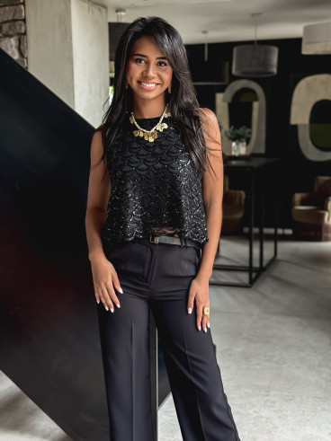 Blouse Myrrine - Noir