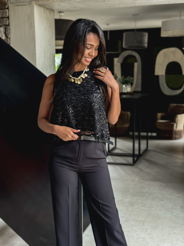 Blouse Myrrine - Noir