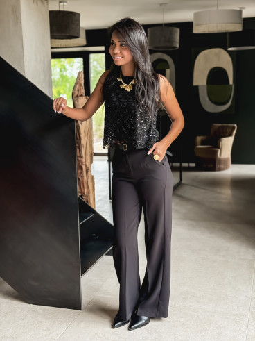 Pantalon classique noir