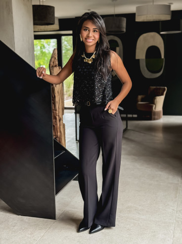 Pantalon classique noir