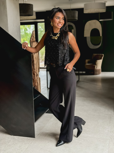 Pantalon classique noir