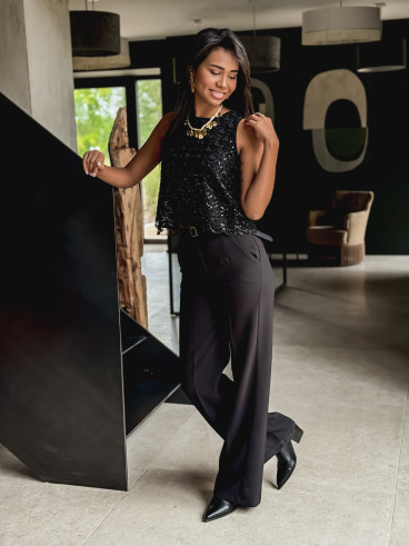 Pantalon classique noir