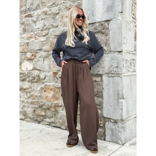 Pantalon fluide Emy - Chocolat