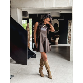 Robe courte Sakina - Chocolat