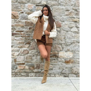 veste sans manches Marivane - Camel