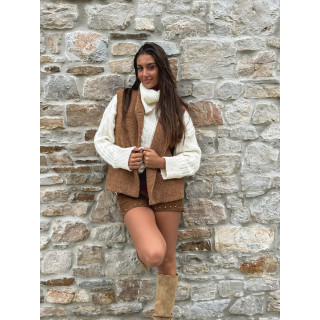veste sans manches Marivane - Camel
