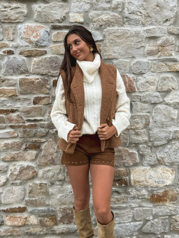 veste sans manches Marivane - Camel