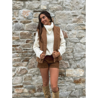 veste sans manches Marivane - Camel