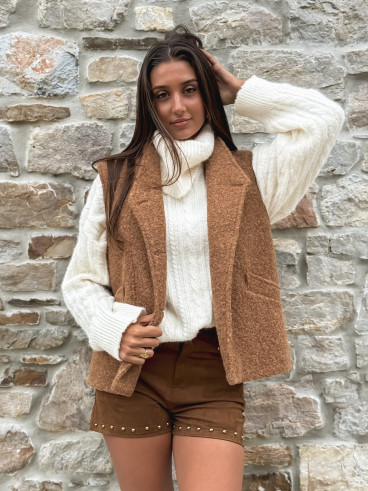 veste sans manches Marivane - Camel