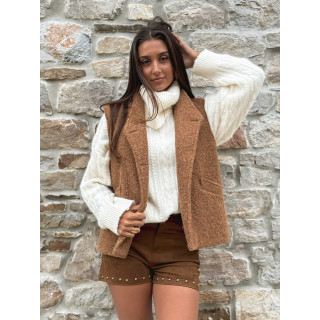 veste sans manches Marivane - Camel