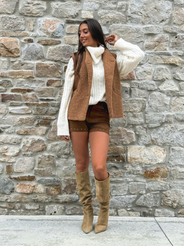 veste sans manches Marivane - Camel